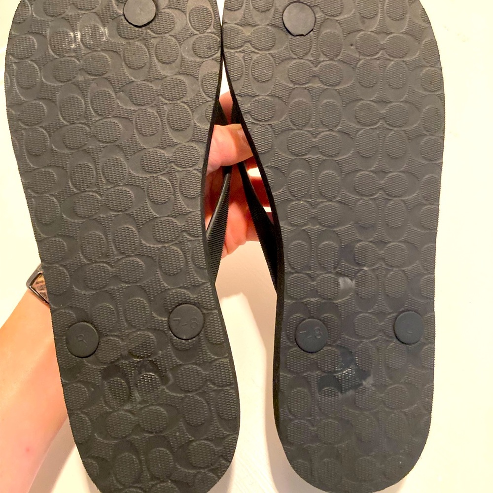 Coach flip flops